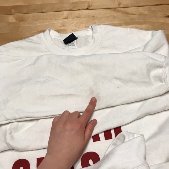 Blue 84 White Sweatshirt It’s Bear Season Beat Cal - Picture 9 of 10